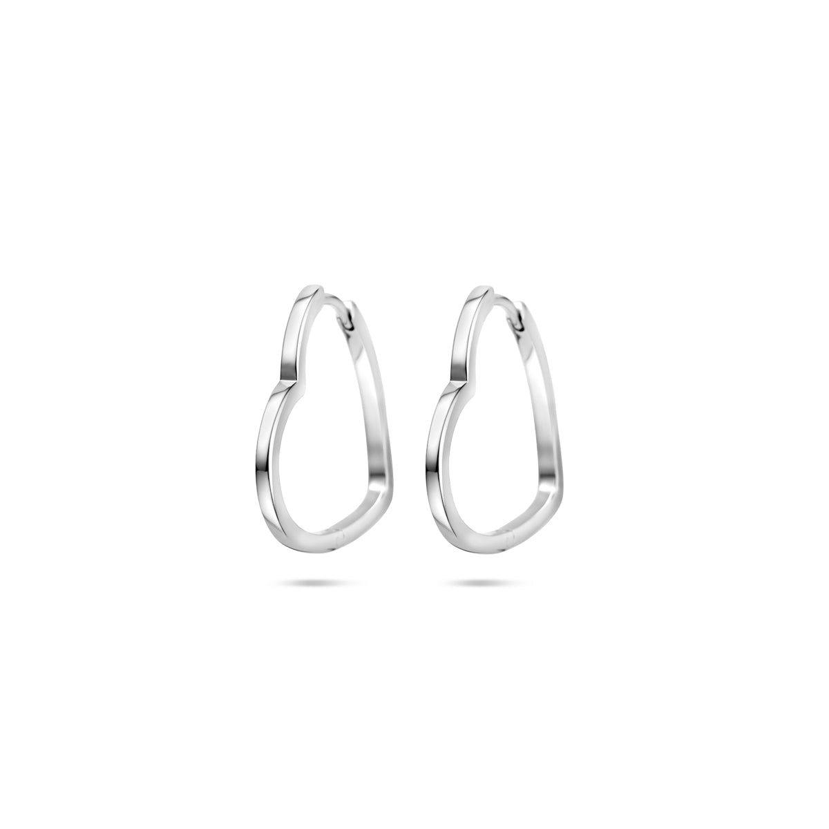 vDam Klapoorringen Hartjes 2 Mm Zilver Gerhodineerd 1340515