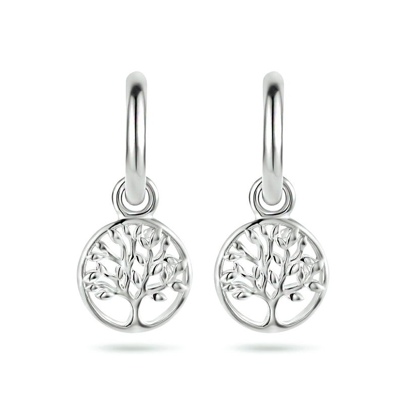 vDam Klapoorringen Levensboom Zilver Gerhodineerd 1334762