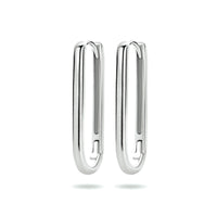 vDam Klapoorringen Paperclip Zilver Gerhodineerd 1334219