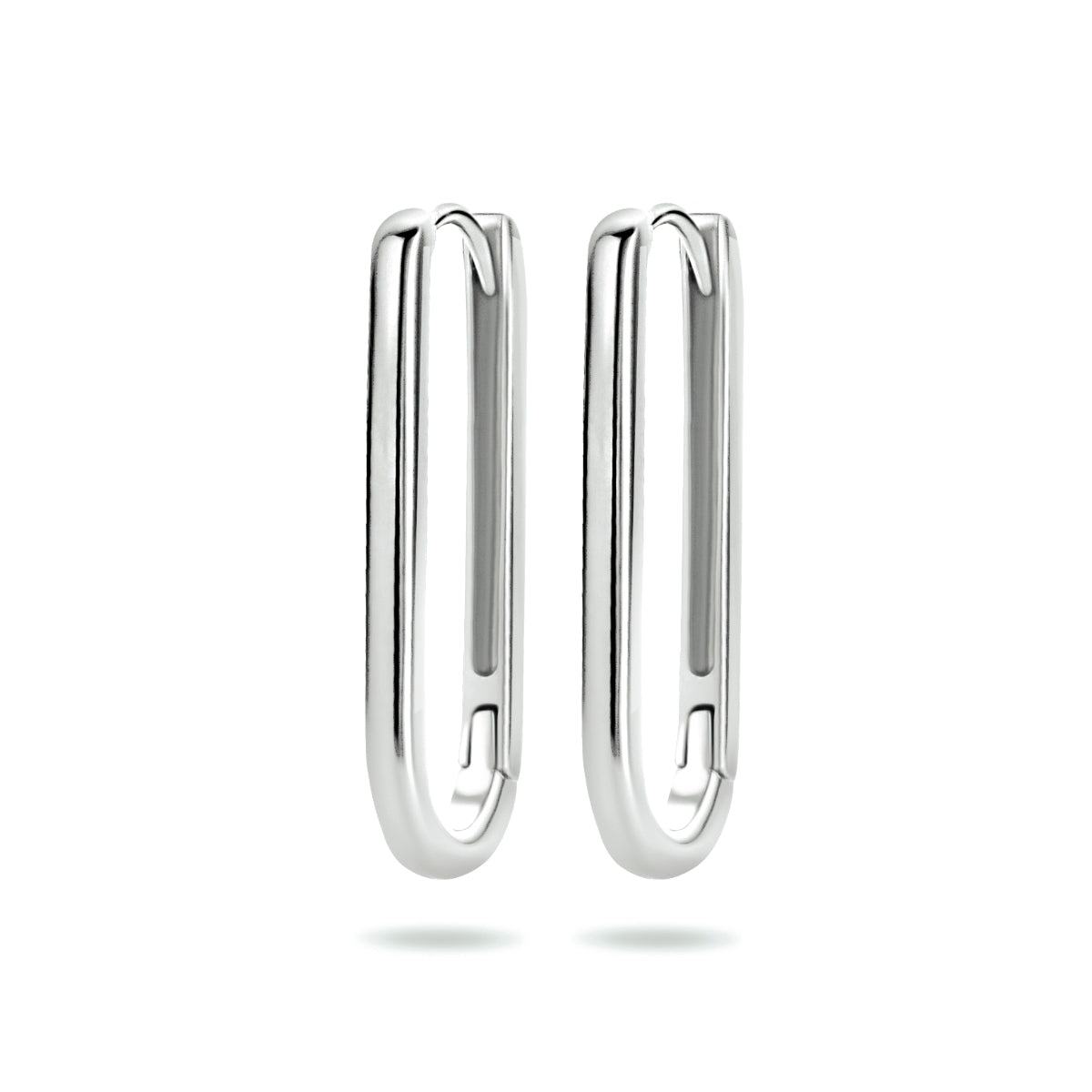 vDam Klapoorringen Paperclip Zilver Gerhodineerd 1334219