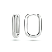 vDam Klapoorringen Paperclip Zilver Gerhodineerd 1334795