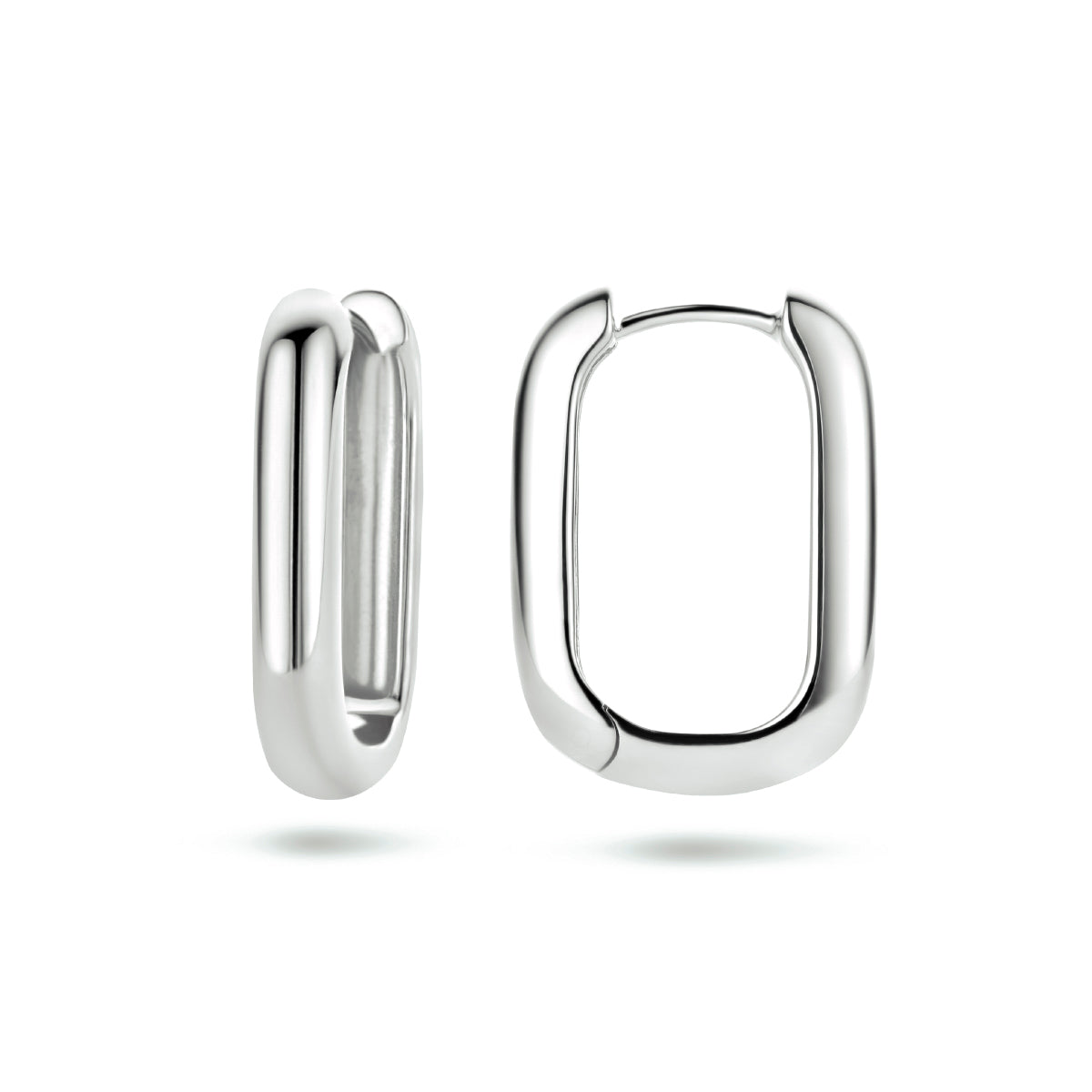 vDam Klapoorringen Paperclip Zilver Gerhodineerd 1334795