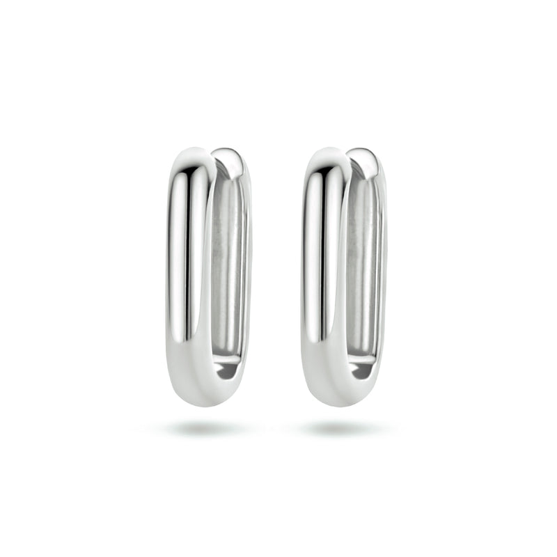 vDam Klapoorringen Paperclip Zilver Gerhodineerd 1334795