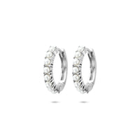 vDam Klapoorringen Parel 15 Mm Zilver Gerhodineerd 1340970