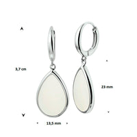 vDam Klapoorringen Parelmoer Zilver Gerhodineerd 1326658