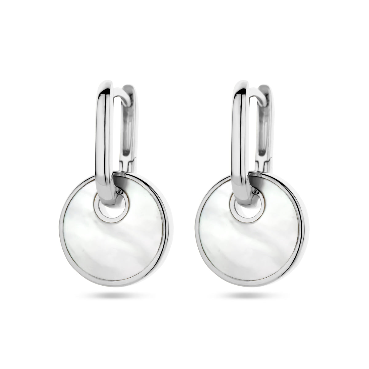 vDam Klapoorringen Parelmoer Zilver Gerhodineerd 1338731