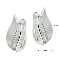 vDam Klapoorringen Poli/mat Zilver Gerhodineerd 1326872