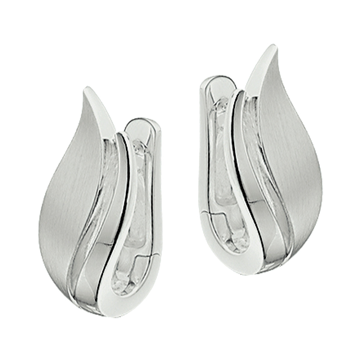 vDam Klapoorringen Poli/mat Zilver Gerhodineerd 1326872