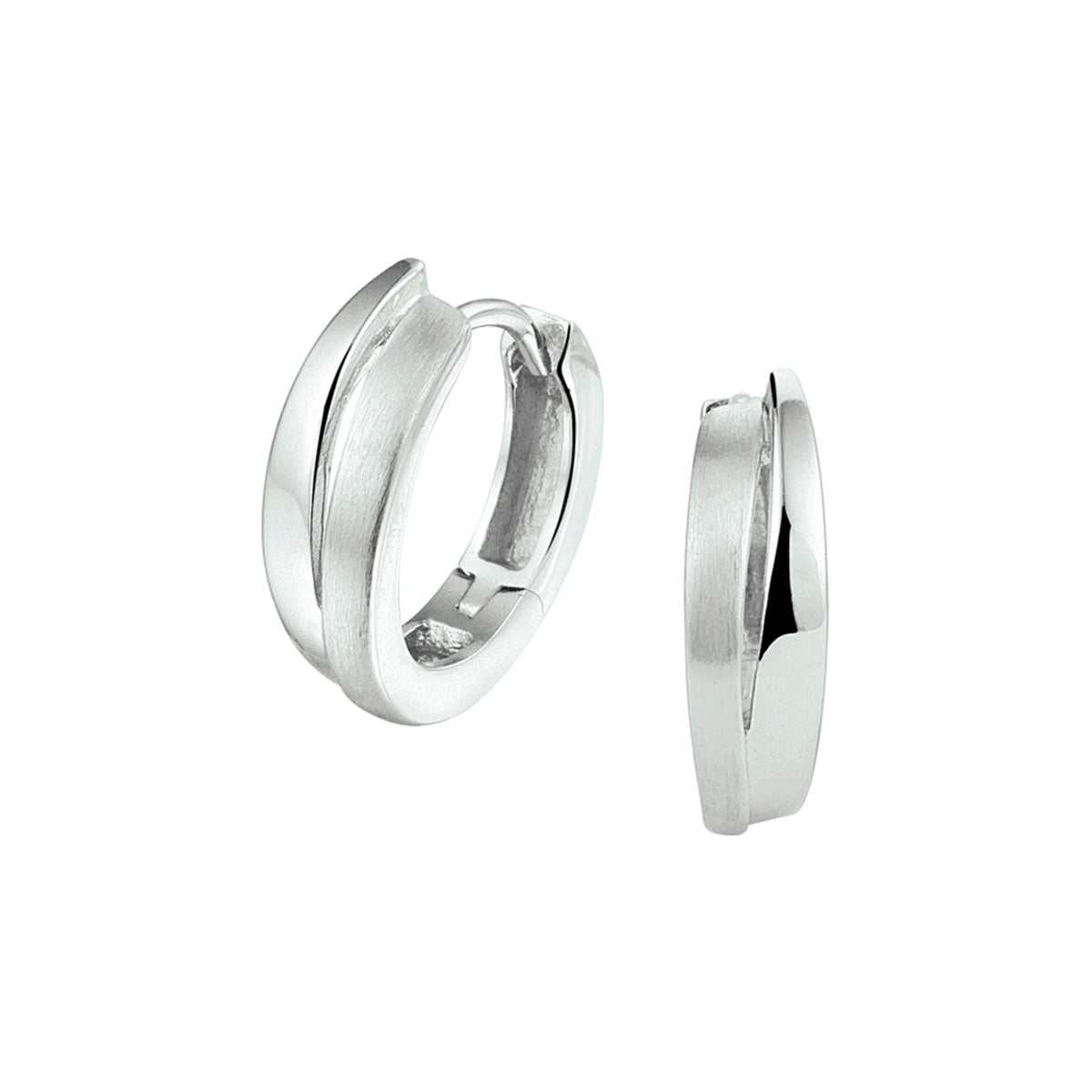 vDam Klapoorringen Poli/mat Zilver Gerhodineerd 1328701