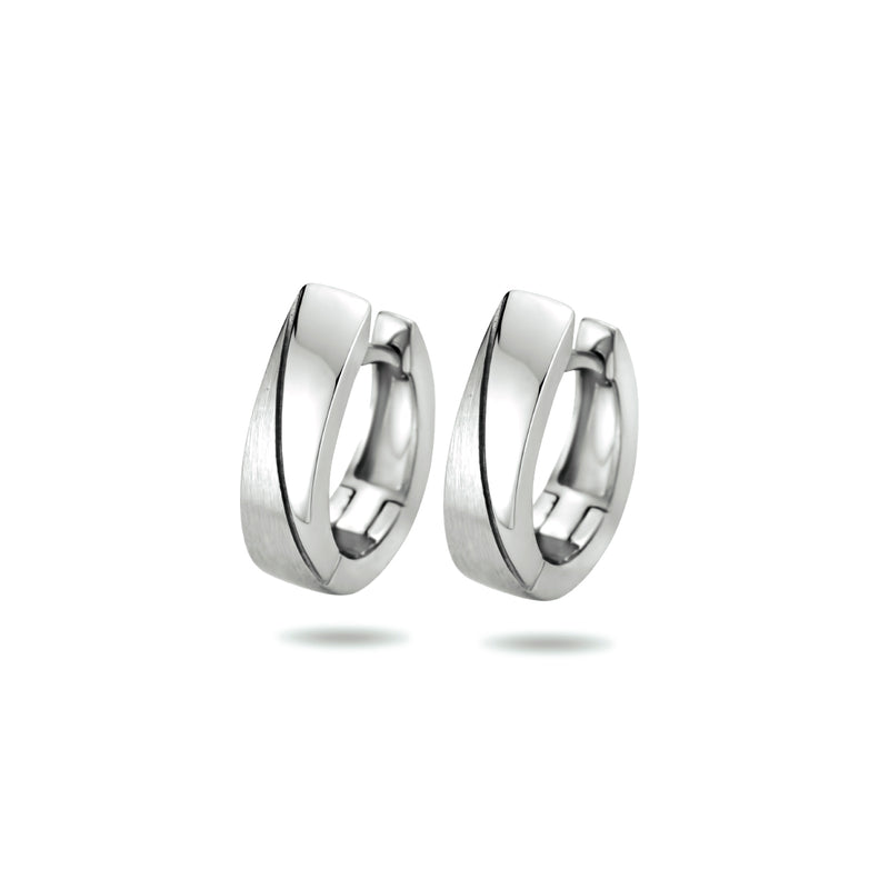 vDam Klapoorringen Poli/mat Zilver Gerhodineerd 1333622