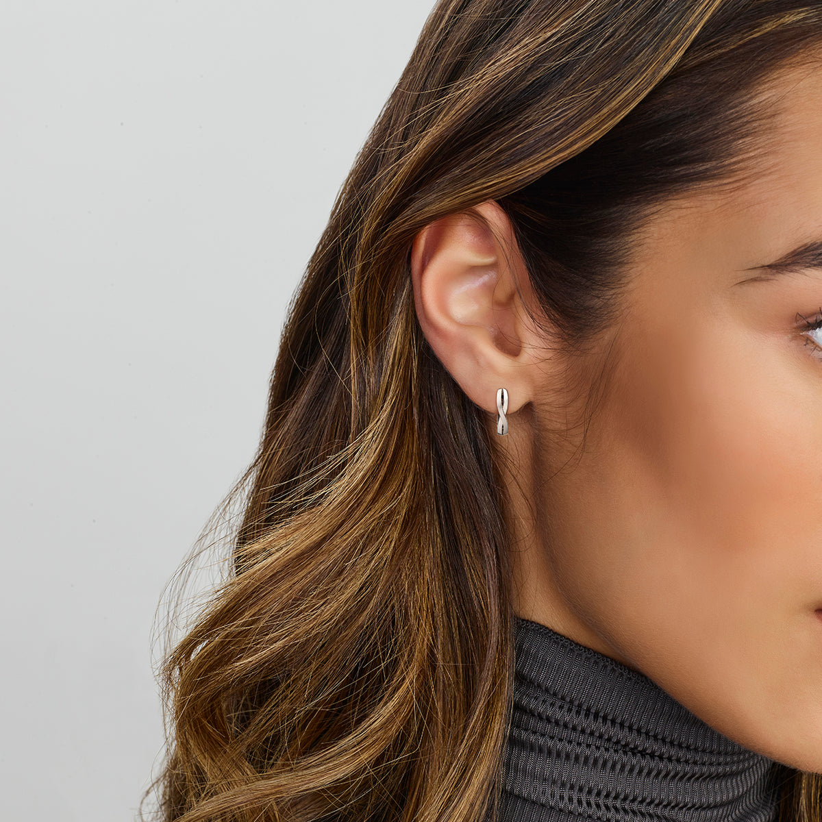 vDam Klapoorringen Poli/mat Zilver Gerhodineerd 1333638