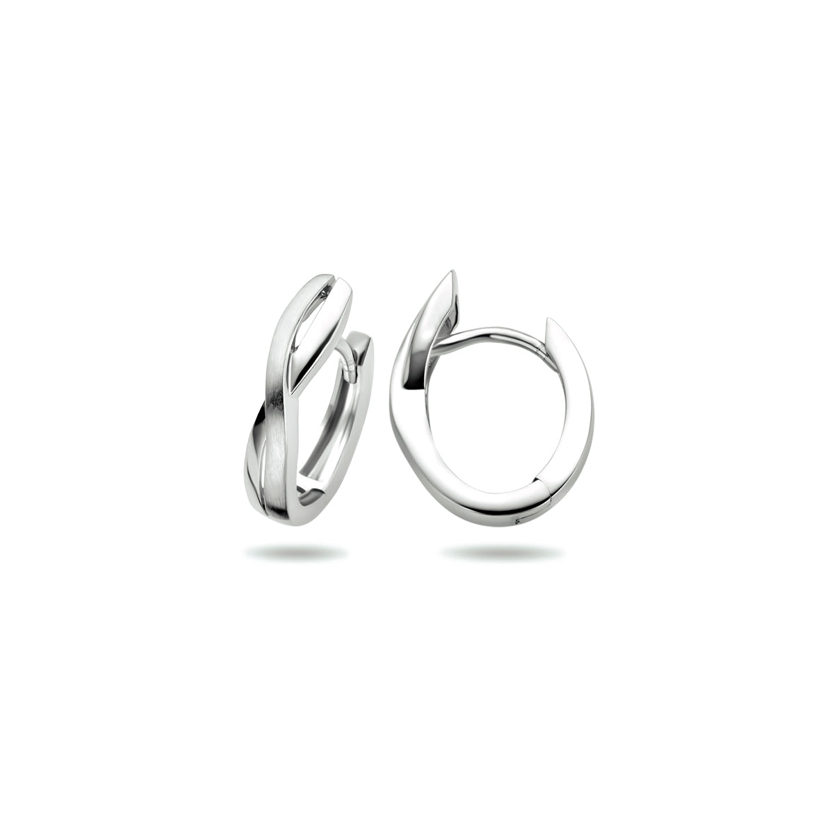 vDam Klapoorringen Poli/mat Zilver Gerhodineerd 1333638