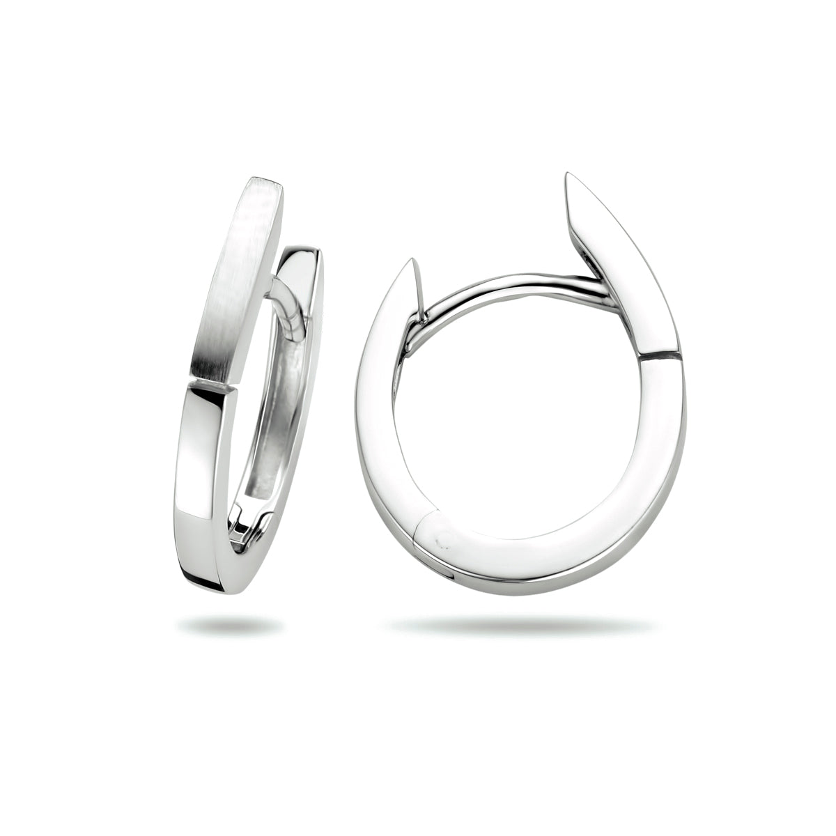 vDam Klapoorringen Poli/mat Zilver Gerhodineerd 1333842