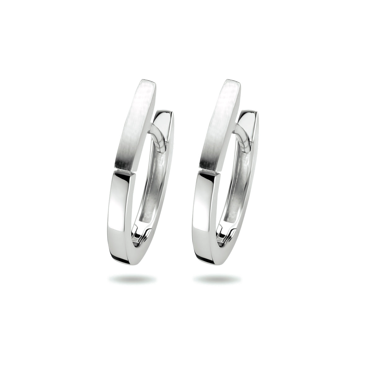 vDam Klapoorringen Poli/mat Zilver Gerhodineerd 1333842