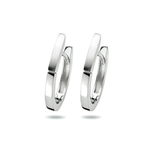 vDam Klapoorringen Poli/mat Zilver Gerhodineerd 1333842