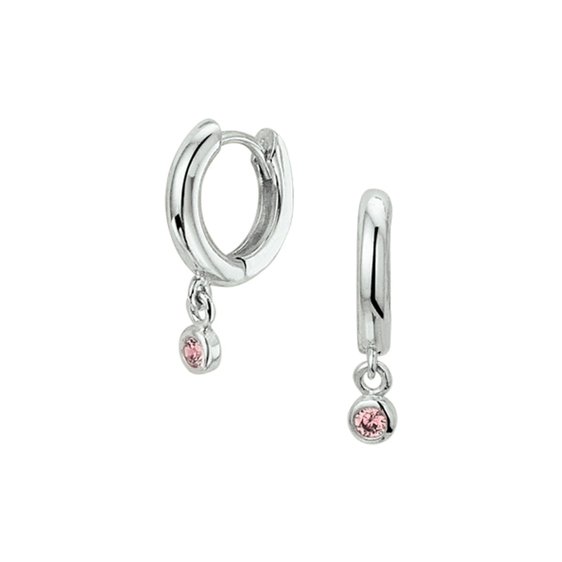 vDam Klapoorringen Zirkonia Zilver Gerhodineerd 1327418