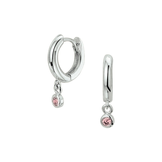 vDam Klapoorringen Zirkonia Zilver Gerhodineerd 1327418