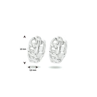 vDam Klapoorringen Schakel Zilver Gerhodineerd 1333728