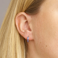 vDam Klapoorringen Synth Saffier Zilver Gerhodineerd 1331372