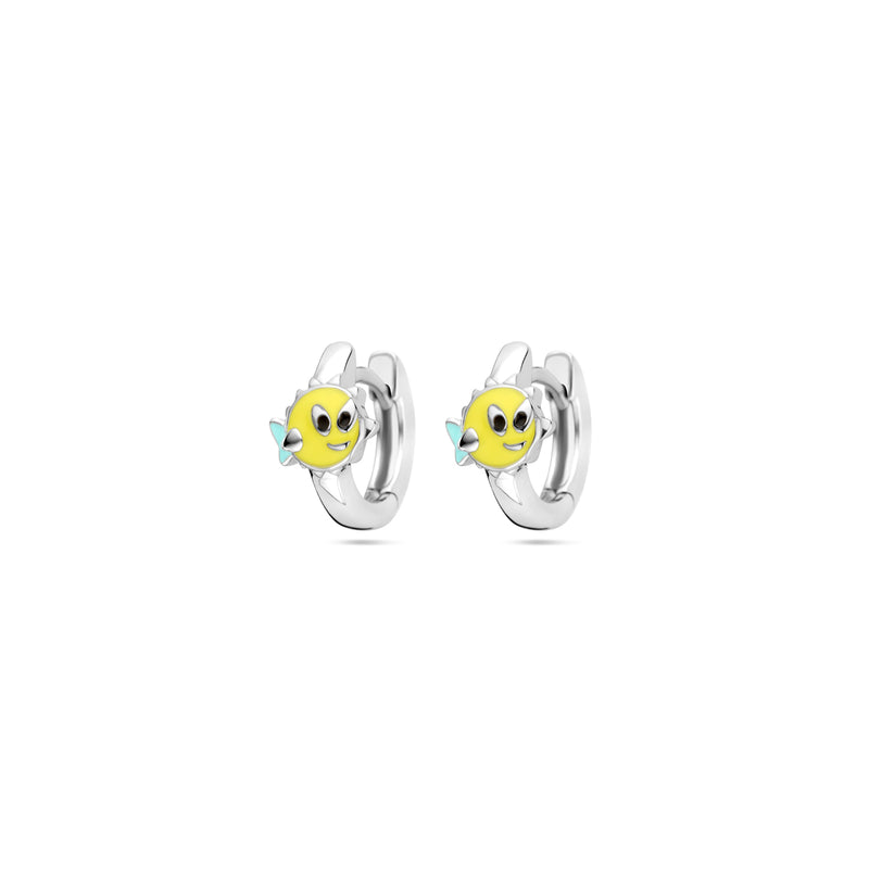 vDam Klapoorringen Vis 10,5 Mm Zilver Gerhodineerd 1339907