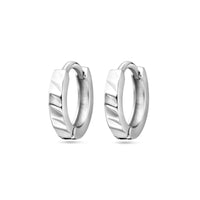 vDam Klapoorringen Vlak 12 Mm Zilver Gerhodineerd 1325051