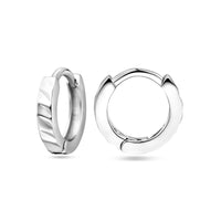 vDam Klapoorringen Vlak 12 Mm Zilver Gerhodineerd 1325051
