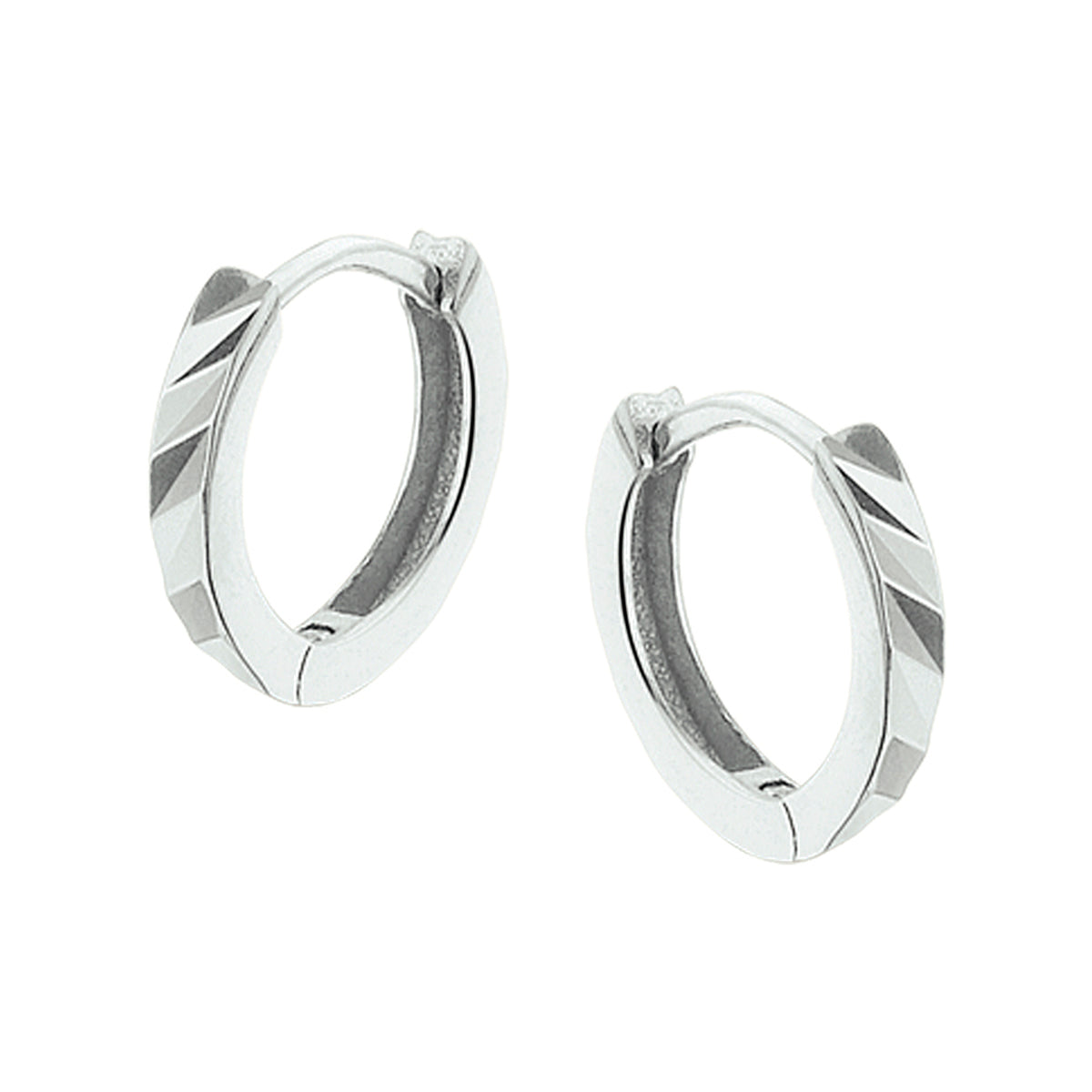 vDam Klapoorringen Vlak Zilver Gerhodineerd 1325052