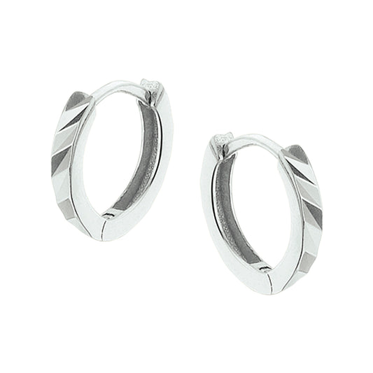 vDam Klapoorringen Vlak Zilver Gerhodineerd 1325052