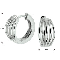 vDam Klapoorringen Zilver Gerhodineerd 1328112