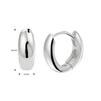 vDam Klapoorringen Zilver Gerhodineerd 1333512