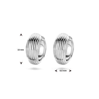 vDam Klapoorringen Zilver Gerhodineerd 1334701