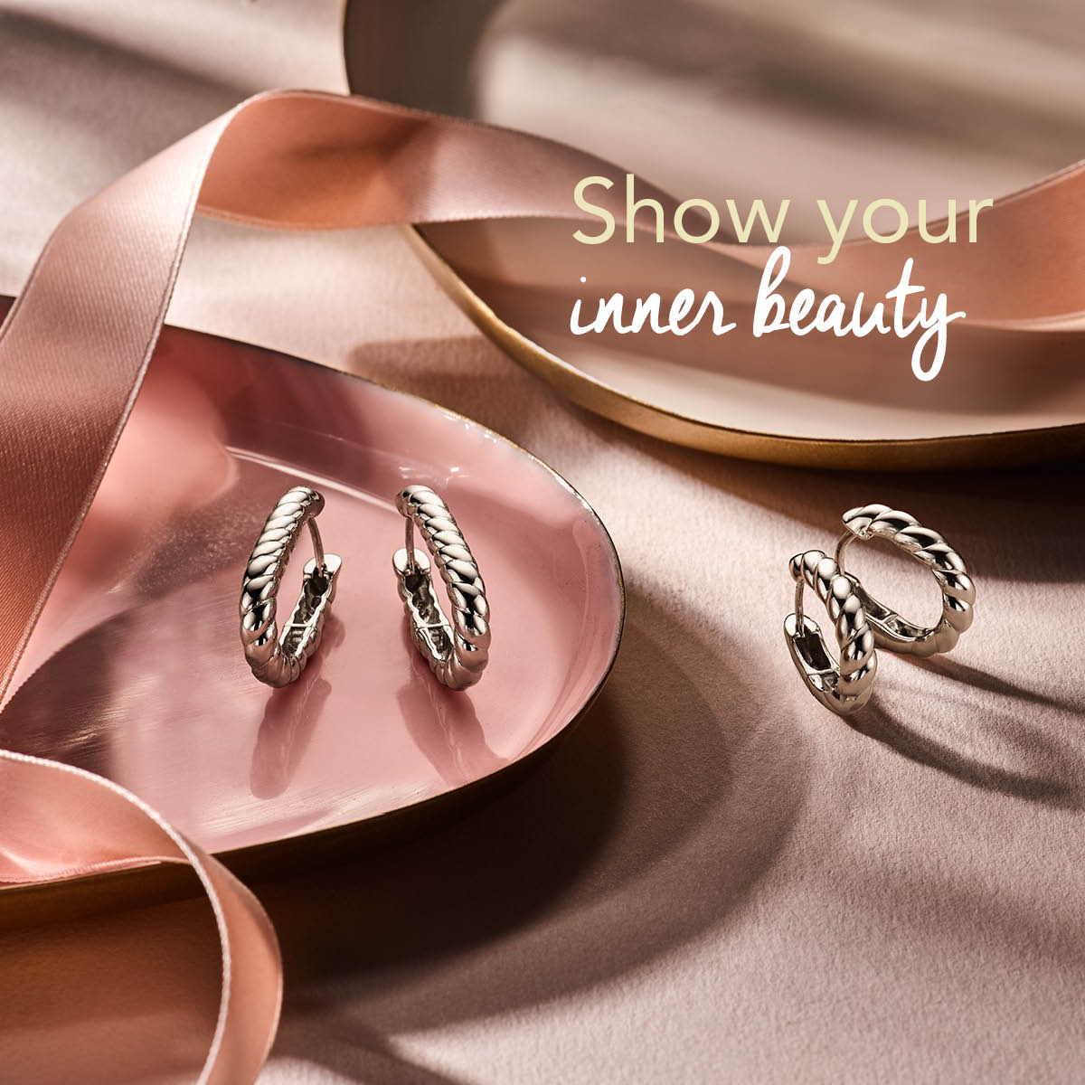 vDam Klapoorringen Zilver Gerhodineerd 1334797