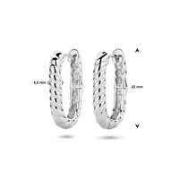 vDam Klapoorringen Zilver Gerhodineerd 1334797