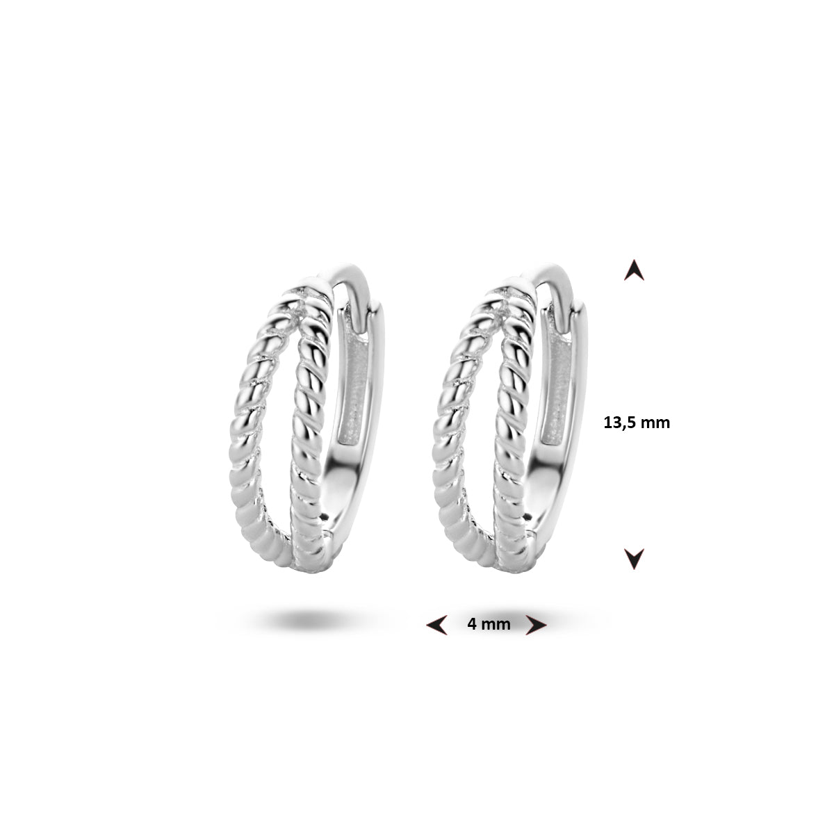 vDam Klapoorringen Zilver Gerhodineerd 1335062