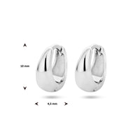 vDam Klapoorringen Zilver Gerhodineerd 1335194