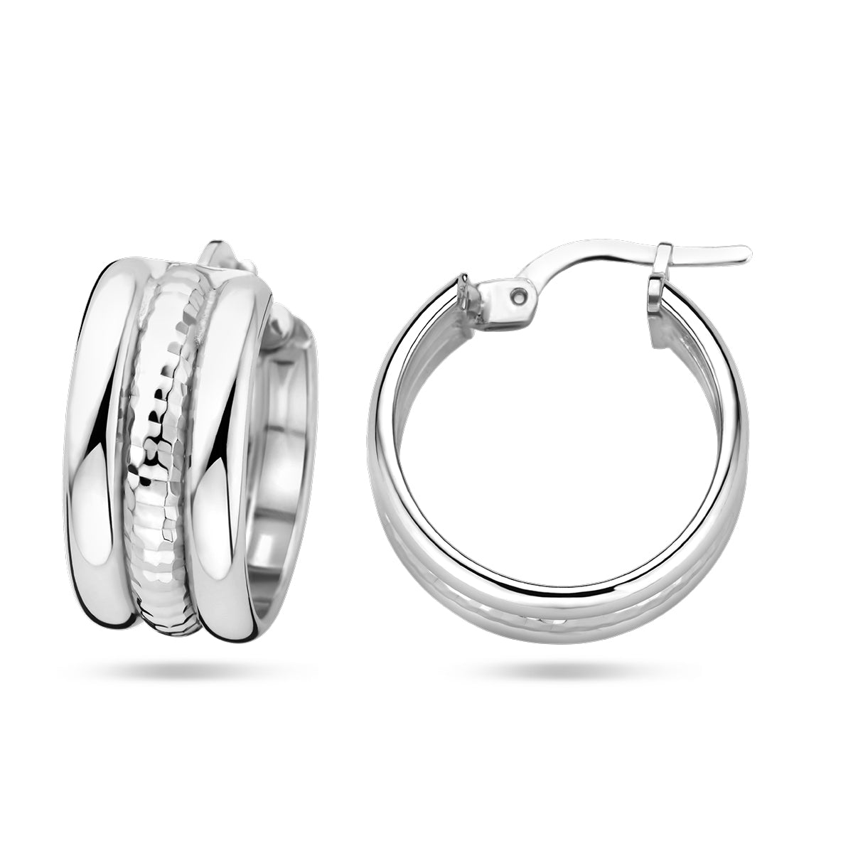 vDam Klapoorringen Zilver Gerhodineerd 1337748