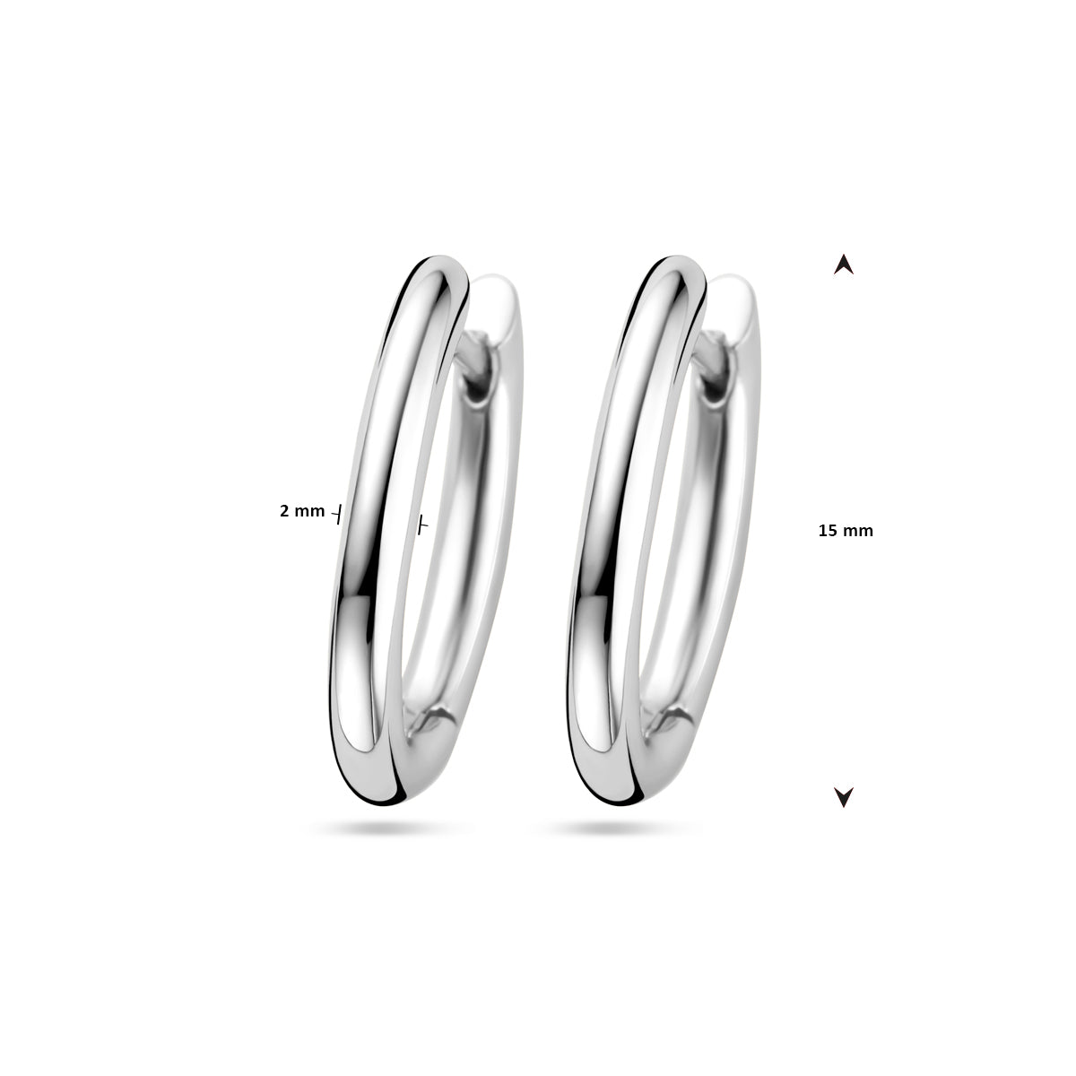 vDam Klapoorringen Zilver Gerhodineerd 1338576