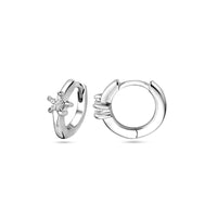 vDam Klapoorringen Zirkonia 10,5 Mm Zilver Gerhodineerd 1339436