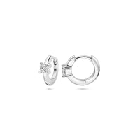 vDam Klapoorringen Zirkonia 10,5 Mm Zilver Gerhodineerd 1339691