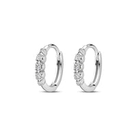 vDam Klapoorringen Zirkonia 11,5 Mm Zilver Gerhodineerd 1338992