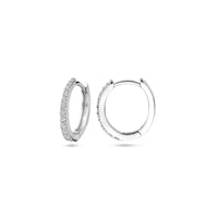 vDam Klapoorringen Zirkonia 14 Mm Zilver Gerhodineerd 1339809