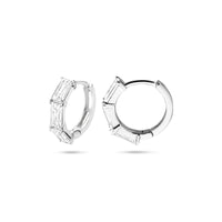 vDam Klapoorringen Zirkonia 15,5 Mm Zilver Gerhodineerd 1340796