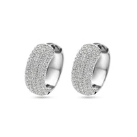 vDam Klapoorringen Zirkonia 20,5 Mm Zilver Gerhodineerd 1339537