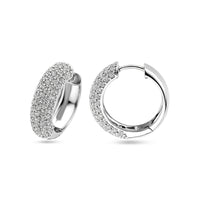 vDam Klapoorringen Zirkonia 21 Mm Zilver Gerhodineerd 1339539