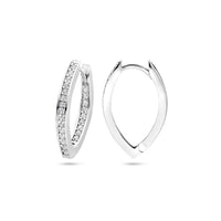 vDam Klapoorringen Zirkonia 21 Mm Zilver Gerhodineerd 1340043