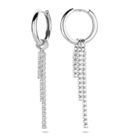 vDam Klapoorringen Zirkonia 46 Mm Zilver Gerhodineerd 1339859