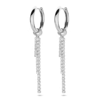 vDam Klapoorringen Zirkonia 46 Mm Zilver Gerhodineerd 1339859