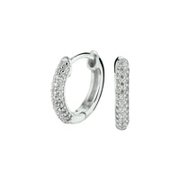 vDam Klapoorringen Zirkonia Zilver Gerhodineerd 1325207