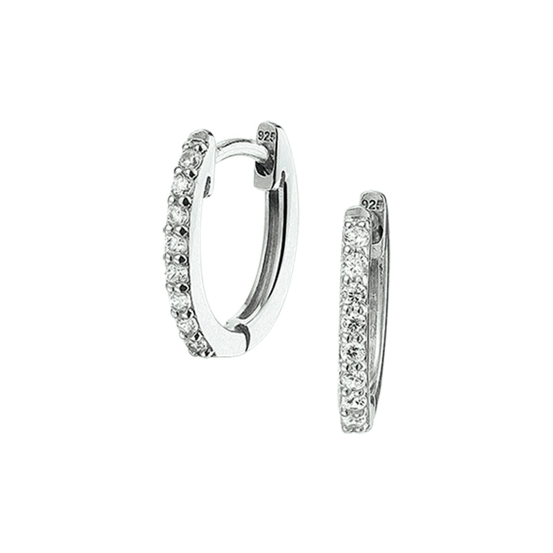 vDam Klapoorringen Zirkonia Zilver Gerhodineerd 1325208