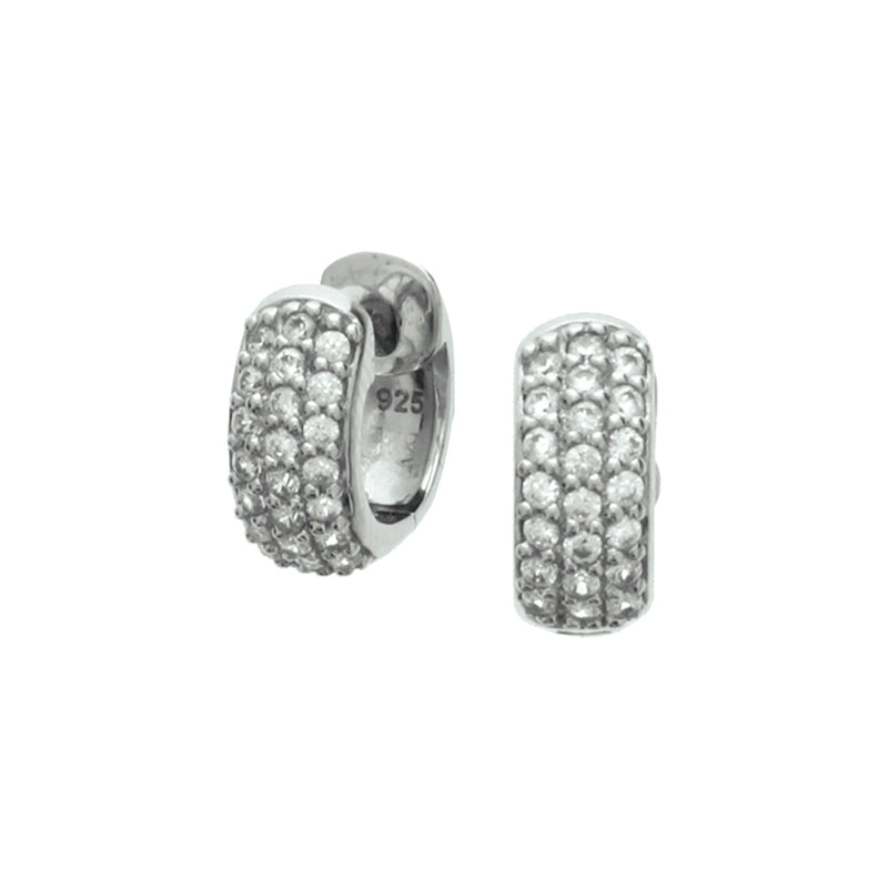 vDam Klapoorringen Zirkonia Zilver Gerhodineerd 1326035